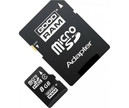 GOODRAM 8 GB microSDHC class 4 + SD Adapter M40A-0080R11