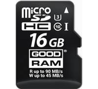 GOODRAM 16 GB microSDHC UHS-I U3 + SD Adapter M3AA-0160R11-DD