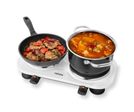 Настільна плита Rotex RIN415-W Duo