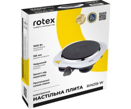 Настільна плита Rotex RIN215-W