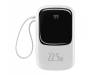 Power Bank Baseus Qpow Digital Display Quick Charging Power Bank 20W 20000mAh White (PPQD-H02) 1