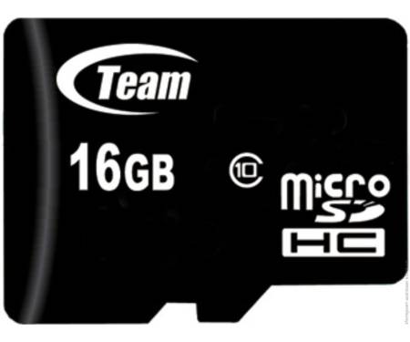 TEAM 16 GB microSDHC Class 10 + SD Adapter TUSDH16GCL1003