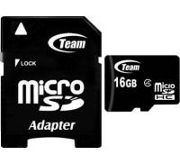  TEAM 16 GB microSDHC Class 4 + SD Adapter TUSDH16GCL403