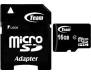  TEAM 16 GB microSDHC Class 4 + SD Adapter TUSDH16GCL403