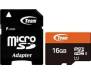 TEAM 16 GB microSDHC UHS-I + SD Adapter TUSDH16GUHS03