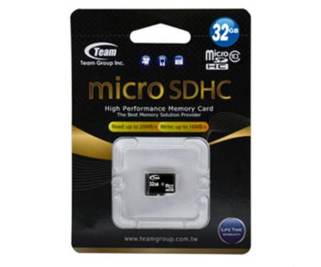 TEAM 32 GB microSDHC Class 10 TUSDH32GCL1002