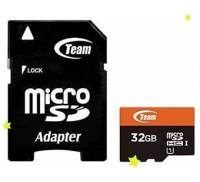 TEAM 32 GB microSDHC UHS-I + SD Adapter TUSDH32GUHS03