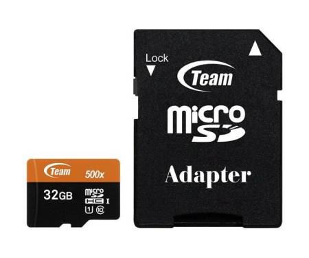 TEAM 32 GB microSDHC UHS-I + SD Adapter TUSDH32GUHS03