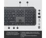 Клавіатура Logitech MX Keys Advanced for Business Wireless Illuminated UA Graphite (920-010251)