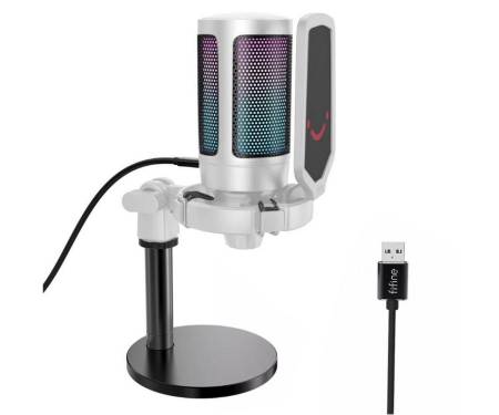 Микрофон Fifine Ampligame A6W RGB