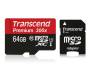 Transcend 64 GB microSDXC UHS-I Premium + SD Adapter TS64GUSDU1