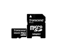 Transcend 32 GB microSDHC class 10 + SD Adapter TS32GUSDHC10
