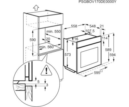 Духова шафа Electrolux EOD6C77WV