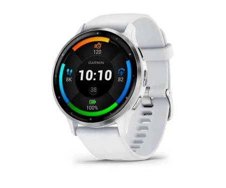 Смарт-часы Garmin Venu 3 Silver S. Steel Bezel w. Whitestone Case and S. Band (010-02784-00)