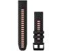 Ремешок Garmin QuickFit 22 Watch Bands Black/Flame Red Silicone (010-13280-06)