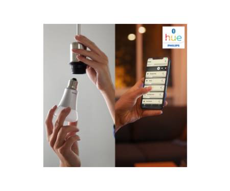 Розумна лампочка Philips Hue Single Bulb E27, White, BT, DIM (929001821618)