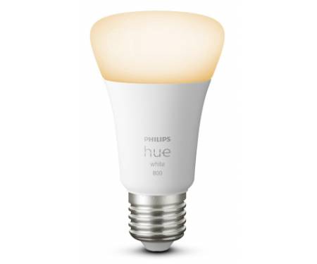 Розумна лампочка Philips Hue Single Bulb E27, White, BT, DIM (929001821618)