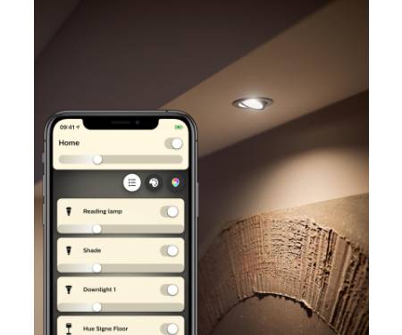 Розумна лампочка Philips Hue GU10, White, BT, DIM (929001953505)