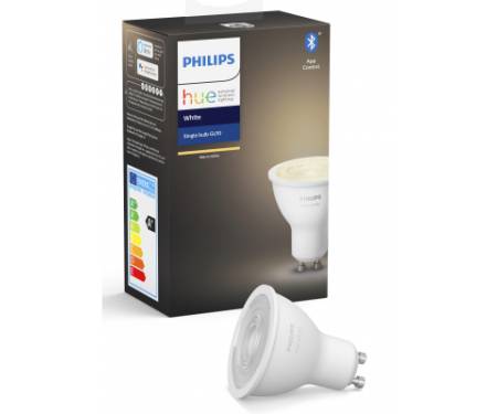Розумна лампочка Philips Hue GU10, White, BT, DIM (929001953505)