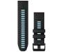 Ремешок Garmin QuickFit 26 Watch Bands Black/Cirrus Blue Silicone (010-13281-05)