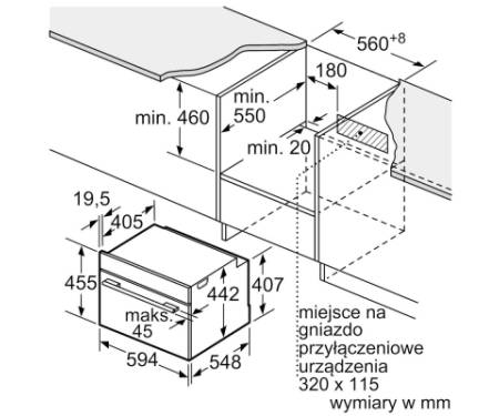 Духова шафа Bosch CSG7364B1