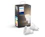 Умная лампочка Philips Hue GU10, 5.2W(57Вт), 2700K, White, Bluetooth, DIMM, 2 шт (929001953506)
