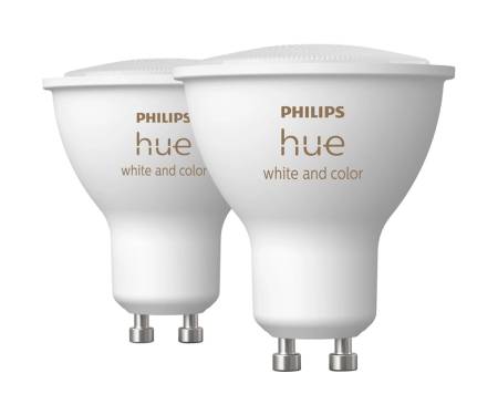Умная лампочка Philips Hue GU10 5.7W 2000K-6500K RGB 2 шт. (929001953112)
