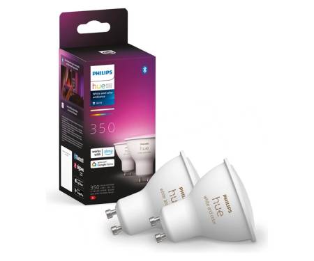 Умная лампочка Philips Hue GU10 5.7W 2000K-6500K RGB 2 шт. (929001953112)