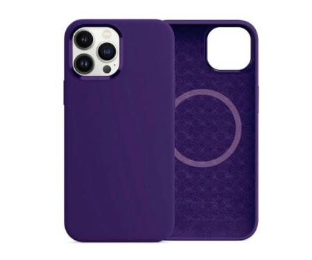 Чехол для Apple iPhone 15 Pro Max Magnetic Silicone Nature Purple