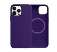 Чехол для Apple iPhone 15 Pro Max Magnetic Silicone Nature Purple