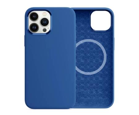 Чехол для Apple iPhone 15 Pro Magnetic Silicone Nature Blue