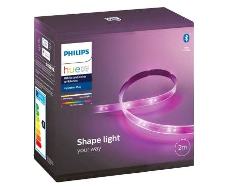 Розумна світлодіодна стрічка Philips Hue Plus 20W 2000K-6500K Color Bluetooth 2м (929002269110)