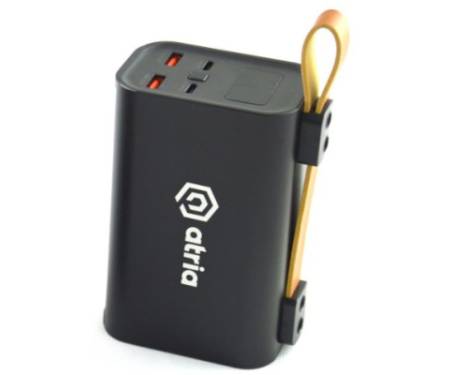 Батарея універсальна Atria 30000mAh, 100W, PD2.0, FCP, QC, AFC (WPD-100)