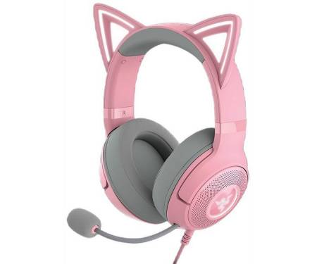 Навушники з мікрофоном Razer Kraken Kitty V2 Quartz (RZ04-04730200-R3M1)