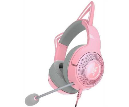 Навушники з мікрофоном Razer Kraken Kitty V2 Quartz (RZ04-04730200-R3M1)