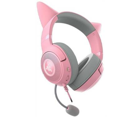 Навушники з мікрофоном Razer Kraken Kitty V2 Quartz (RZ04-04730200-R3M1)