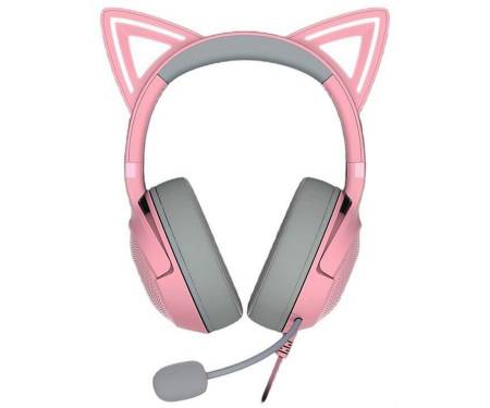 Навушники з мікрофоном Razer Kraken Kitty V2 Quartz (RZ04-04730200-R3M1)