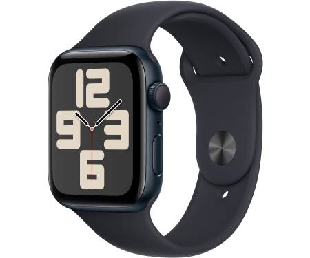 Apple Watch SE 2 GPS 44mm Midnight Aluminium Case with Midnight Sport Band S/M (MRE73) 1