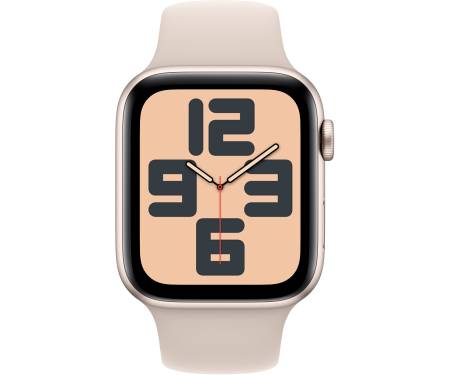 Apple Watch SE 2 GPS 44mm Starlight Aluminium Case with Starlight Sport Band S/M (MRE43) 2
