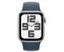 Apple Watch SE 2 GPS 44mm Silver Aluminium Case with Storm Blue Sport Band S/M (MREC3) 2