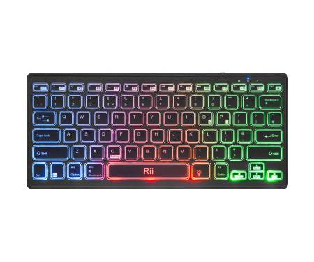 Клавиатура Rii K09 Multimedia Bluetooth With Rainbow Backlit