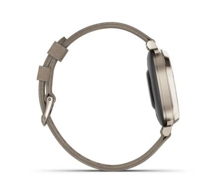 Смарт-годинник Garmin Lily 2 Classic Cream Gold with Coffee Nylon Band (010-02839-14)