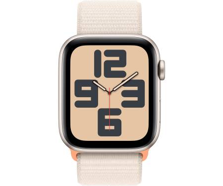 Apple Watch SE 2 GPS + Cellular 44mm Starlight Aluminum Case with Starlight Sport Band S/M (MRGT3) 2