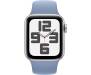 Apple Watch SE 2 GPS + Cellular 44mm Silver Aluminum Case w. Storm Blue Sport Band - M/L (MRHH3) 2