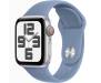 Apple Watch SE 2 GPS + Cellular 44mm Silver Aluminum Case w. Storm Blue Sport Band - M/L (MRHH3) 1