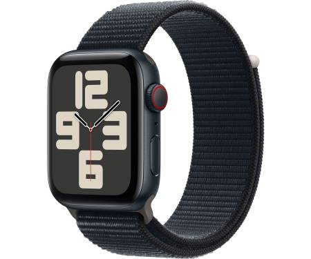 Apple Watch SE 2 GPS + Cellular 44mm Midnight Aluminum Case w. Midnight Sport Loop (MRHA3) 1