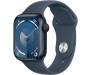 Apple Watch Series 9 GPS 45mm Midnight Aluminum Case w. Storm Blue Sport Band - M/L (MR9Q3/MT3R3) 1
