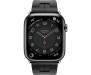 Apple Watch Hermes Series 9 GPS + LTE 45mm Space Black S. Steel Case w. Noir Kilim S. Tour (MRQQ3+MTHX3) 2