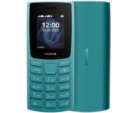 Мобильный телефон Nokia 105 SS 2023 Cyan (1GF019EPG6C01)