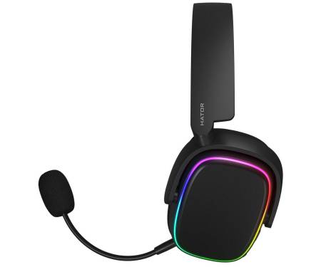 Наушники HATOR Phoenix Wireless RGB Tri-mode Black (HTA-870)